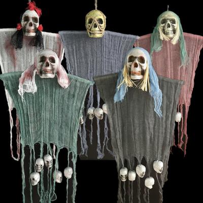 China New Disposable Ghost House Horror Decoration Props Hanging Ghost Pendant for sale