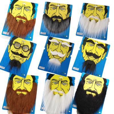 China Disposable Halloween Costume Party Hot Sale Elastic Beard Mustaches for sale