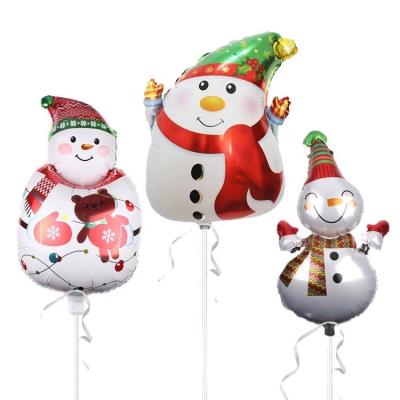 China Assorted Beauty Decorations Helium Foil Balloon Snowman Designs For Natal Christmas Decoration Para navidad y de para for sale