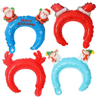 China Party Decoration Christmas Snowman Elk Hair Circle Balloon Wholesale for sale