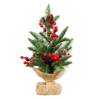 China Disposable Christmas Decoration Table Decorations 40cm Mini Christmas Tree for sale