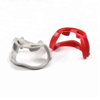 China OEM and ODM plastic plastic front plates mask sea goggles injection molding diving parts for sale