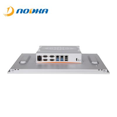 China Computer Vision 21.5 Inch Full HD Show Panel Industrial PC With 3 Lan RJ45 Port i3 i5 i7 Processor for sale