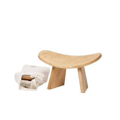 China Good Quality Ergonomic Yoga Exercise Wooden Kneeling Yoga Seat for sale