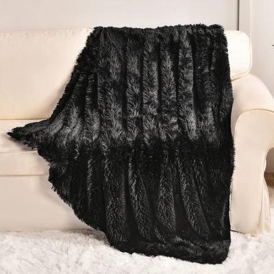 China Simple High Quality Soft Faux Fur Mink Sublimation Throw Blanket Cozy Decorative Extra Soft Blanket 50x60 for sale