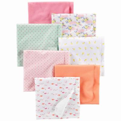 China Simple 30&40 Inches Printed Knitted Baby Blankets Super Soft For Newborns for sale