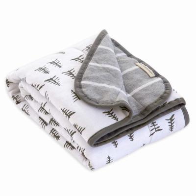 China Plain Polyester Cotton Knitted Baby Wrap Blankets For Newborns for sale