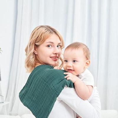 China Anti-Pull Wholesale Quality Popular Custom 100% Cotton Organic Baby Wrap Muslin Blanket for sale