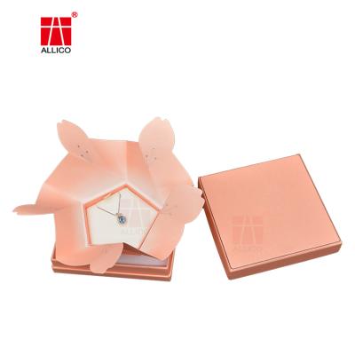 China Recyclable Custom Valentine Explosion Jewelry Box Surprise Gift Diy Exploding Box For Birthday Valentine Day for sale