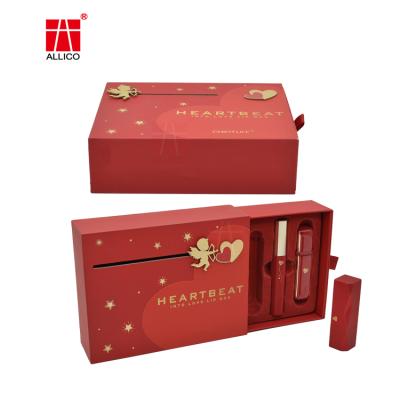 China ALLICO Recyclable Luxury Wholesale Custom Liquid Lipstick Drawer Box Packaging for sale