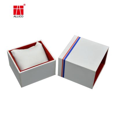 China Wholesale Cheap Reused Materials Watch Box Drawer Watch Bracelet Box Jewelry Box With Pillow Bag for sale