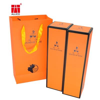 China Handmade Paperboard Wine Package Box For Gift Custom Printing Corrugated Wine Bottle Packaging Boxes for sale