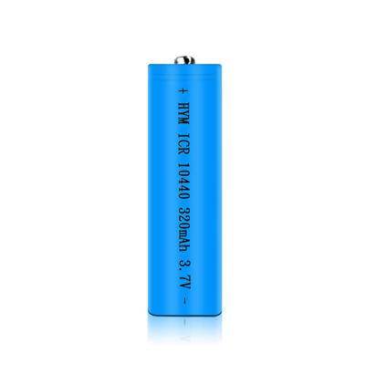 China Toys/appliances/tools factory supply 10440 lithium battery blue color 320mah 3.7v rechargeable lithium battery for sale