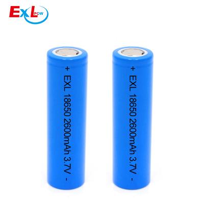 China High Power Rechargeable Toys Capacity Lithium Ion 18650 3.7V 2600mAh Li-ion Battery for sale