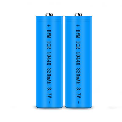 China Factory Real 10440 Lithium Ion Rechargeable Battery For Flashlights And Various Electronics 320mah for sale