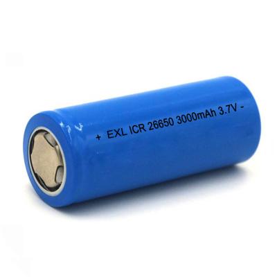 China 26650 Li Ion Battery 3000mAh 3.7V Power Tool Battery Can Be Customized With Full Certification 3000mAh for sale