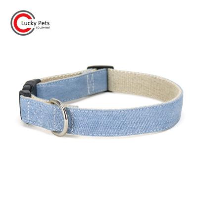 China Padded Eco Friendly Adjustable Pet Products Innovative Hemp Recycle Dog Collar for sale