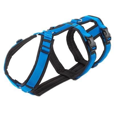 China Premium Padded Adjustable No Pull Double H Design Dog Harness With Fleece Padding for sale