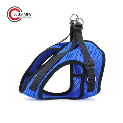 China High Quality Adjustable Chest Padded Pet Puppy Colorful Comfort Padded Breathable Dog Harness Mesh Air Mesh Soft Vest For Dog for sale