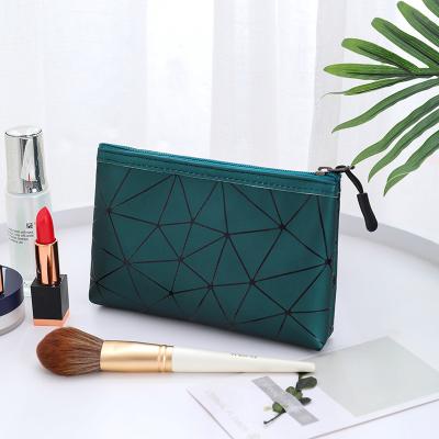 China Wholesale Durable PU Leather Waterproof Makeup Bag Women Travel Cosmetic Bags or Custom Pockets Makeup Bag for sale