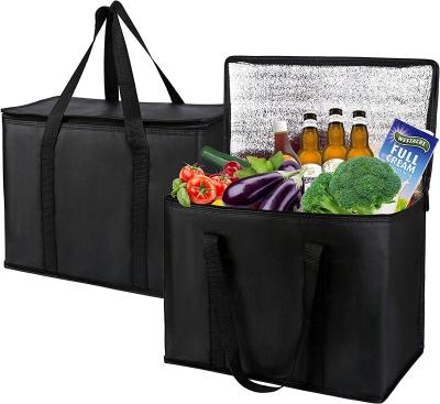 China Waterproof Reusable Thermal Insulated Grocery Cool Carry Lunch Cooler Bag For Food for sale