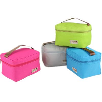 China Waterproof Custom Polyester Tote Bag Cooler Portable Small Waterproof Lunch Picnic Box Bag for sale