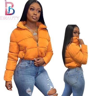 China Ibeauty 2021 Autumn Anti-Wrinkle Coats Thick Bubble Crop Short Puffe Jacket Women Stripper Winter Coat Women Coats for sale