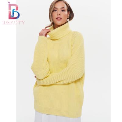 China Ibeauty Breathable Crocheted Turtleneck Cashmere High Neck Sweater Merino Wool Top Warm Sweater Softer Neck Sweater for sale