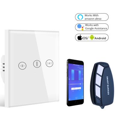 China WiFi Wall Curtain Switches Touch Screen Switch Google Home Wireless Remote Control Alexa DMP702 for sale