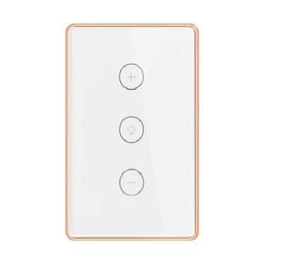 China Wifi USA Dimmable WIFI Control Hand Touch Switch Google Home Kitchen Kitchen Aluminum Frame Smart Wall Switch wifi for sale