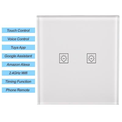 China Zigbee Fireproof Professional APP Factory PC Alexa Google Home Control Eu Standard Smart Switch for sale