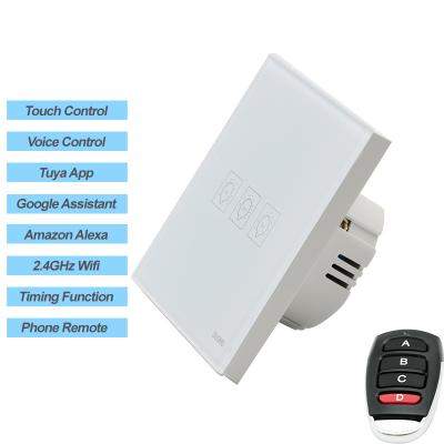 China Zigbee Fireproof High Quality Cheap App Price PC Alexa Google Home Control Touch Smart Switch for sale