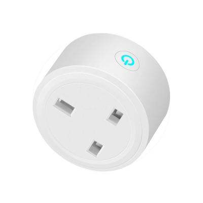 China Electric Smart WiFi Socket 10A IOT Outlet Support HomeKit APP Timer Wireless UK IoT Outlet Amazon Alexa Google Home for sale