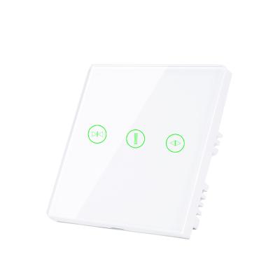 China For curtain motor EU R-U curtain switch wifi wall switches smart roller blinds switch for smart curtain motorhome system for sale