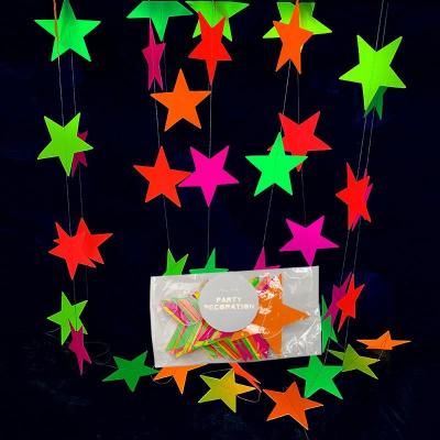 China Valentines Day Gift and Party Supplies Fluorescence Paper Party Decoration for sale