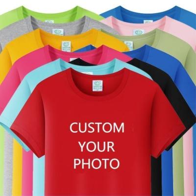 China High Quality 100% Cotton Short Sleeve Men's T-Shirt With Print Custom Your Oversized White Tees Men's T-shirt Brand Logo Women's Tees Shirt Graphics for sale