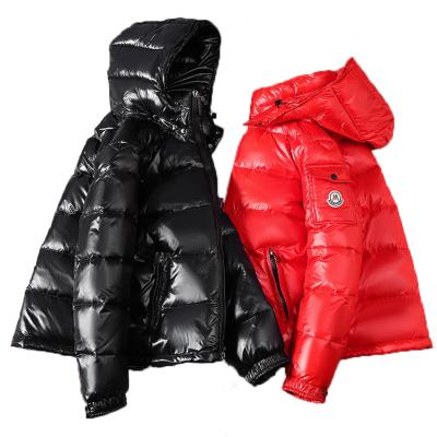 China Wholesale Hot Selling High Quality Fashion Waterproof Plus Size Oversized Red Color Men's Winter Shiny Stripper Jackets for sale