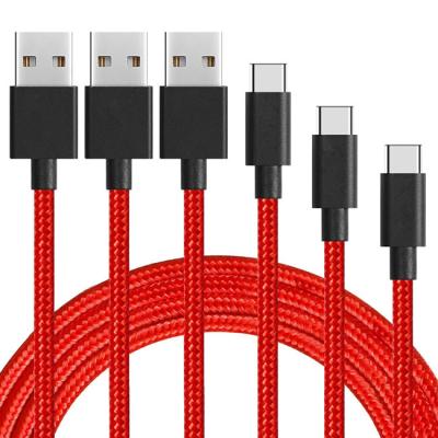 China MP3/MP4 Player Nylon Braided USB Charger Wire Cord Date Quick Charging Cable For Type C Cable Quick Charging for sale