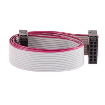 China PVC plastic 10 pin module power cable to 16 pin 30cm Eurorack with strain relief bracket on both connectors for sale