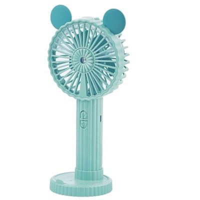 China Portable Rechargeable Hand Held Fog Fan, MR Personal Rechargeable Fan HANDHELD AND DESKTOP 2 IN 1 DESIGN for sale