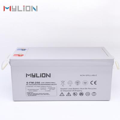 China Mylion 12V 250ah 3000wh Air To Ground Missile Lead Acid Batteries Solar Pack Lead Acid Gel Solar Battery Best For Solar Power for sale