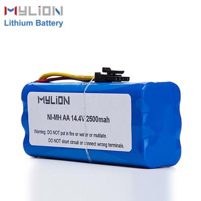 China Small Lightweight High Capacity Mylion 14.4V 2500mAh NiMh Battery Pack Ni-MH Rechargeable Battery Pack For Vacuum Cleaner for sale