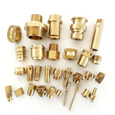 China OEM CNC Machining Brass Insert Precision Valve Parts Turning Precision Machine Small Copper Parts for sale