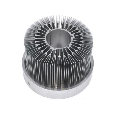 China High Power Aluminum Heat Sink Extrusion Profiles Sunflower Cylindrical for sale