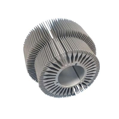 China Customized Sunflower Extruded Aluminum Profile Heat Sink Motor Shell Mechanical Equipment Heat Sink for sale