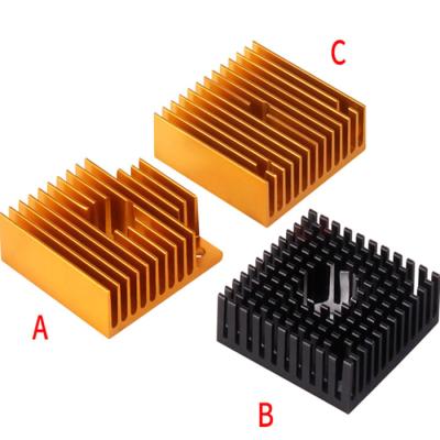 China 3D Printer Extruder Heat Sink 40x40x11mm CNC Engraving Machining Type Heat Sink for sale