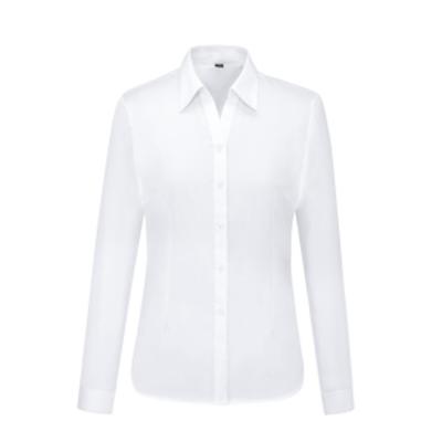 China QUICK DRY Office Formal Uniform Dress Shirts Wear For Dresses Women Business Shirt for sale