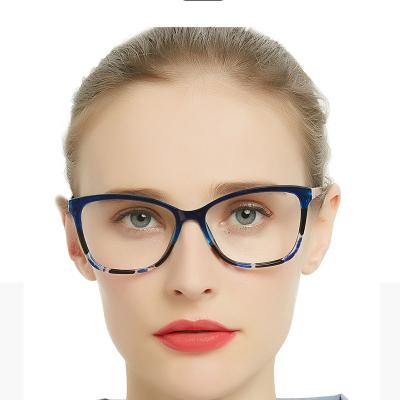 China Optical Frames Anti Sight Man Transparent Light Blue Glasses for sale