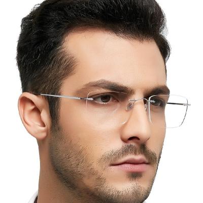 China Protect Eye Ready Stock Flexible Glass Titanium Frames Brand Glass Super Light Glasses for sale