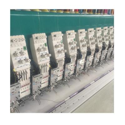 China Flat embroidery machine mixed beads and easy cording device with cheap price en venta